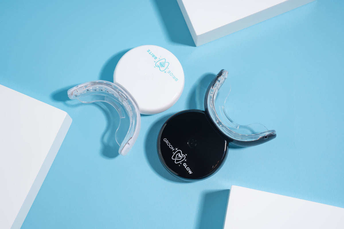 His and hers LED teeth whitening kits in the Couple's Bundle